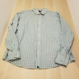 UNTUCKIT BUTTON DOWN SHIRT WRINKLE FREE SLIM FIT